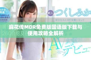 麻花傳MDR免費版國語版下載與使用攻略全解析