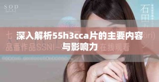 深入解析55h3cca片的主要內容與影響力