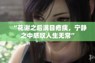“花謝之后滿目瘡痍，寧靜之中感嘆人生無常”