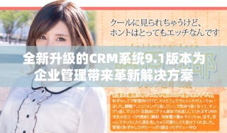 全新升級(jí)的CRM系統(tǒng)9.1版本為企業(yè)管理帶來(lái)革新解決方案