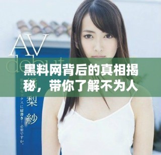 黑料網(wǎng)背后的真相揭秘，帶你了解不為人知的內(nèi)幕故事