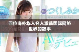 四位海外華人名人激蕩國際網(wǎng)絡(luò)世界的故事