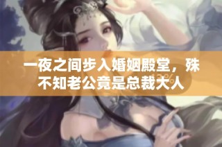 一夜之間步入婚姻殿堂，殊不知老公竟是總裁大人