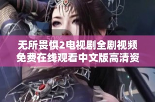 無所畏懼2電視劇全劇視頻免費在線觀看中文版高清資源分享