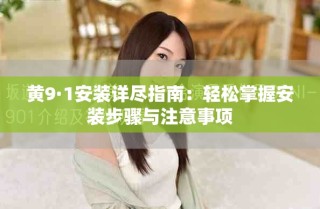 黃9·1安裝詳盡指南：輕松掌握安裝步驟與注意事項(xiàng)