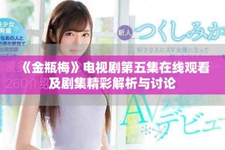 《金瓶梅》電視劇第五集在線觀看及劇集精彩解析與討論