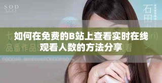 如何在免費(fèi)的B站上查看實(shí)時在線觀看人數(shù)的方法分享
