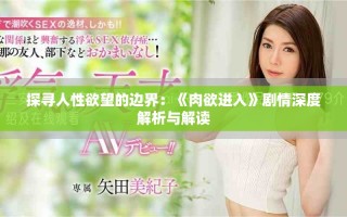 探尋人性欲望的邊界：《肉欲進入》劇情深度解析與解讀
