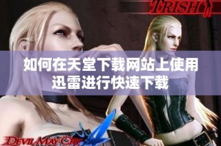 如何在天堂下載網(wǎng)站上使用迅雷進行快速下載