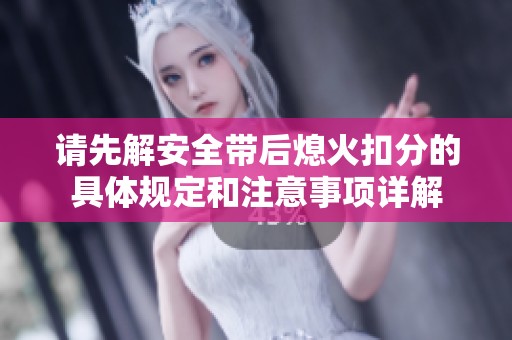 請(qǐng)先解安全帶后熄火扣分的具體規(guī)定和注意事項(xiàng)詳解