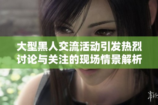 大型黑人交流活動(dòng)引發(fā)熱烈討論與關(guān)注的現(xiàn)場情景解析