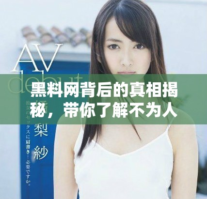黑料網(wǎng)背后的真相揭秘，帶你了解不為人知的內(nèi)幕故事