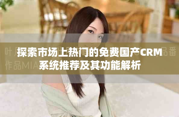 探索市場上熱門的免費(fèi)國產(chǎn)CRM系統(tǒng)推薦及其功能解析