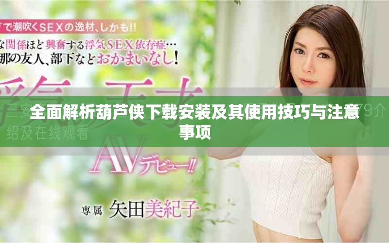 全面解析葫蘆俠下載安裝及其使用技巧與注意事項(xiàng)