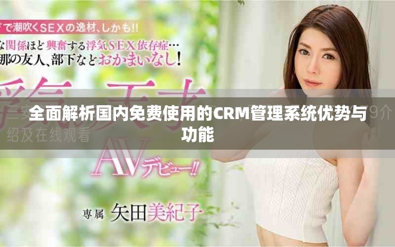 全面解析國內(nèi)免費(fèi)使用的CRM管理系統(tǒng)優(yōu)勢與功能