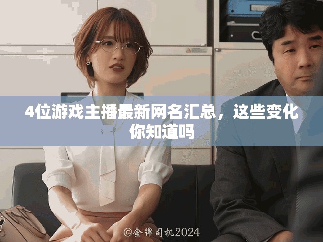 4位游戲主播最新網(wǎng)名匯總，這些變化你知道嗎